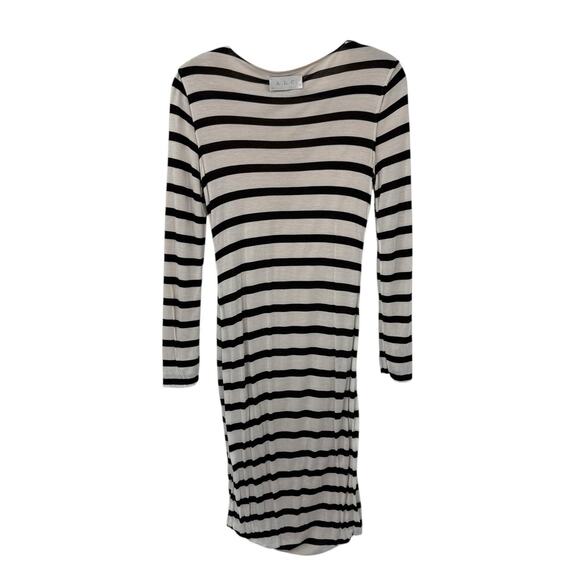 A.L.C. Reversible Stripe Baxter Jersey Dress Small 2011 Bodycon Sexy Statement - Picture 9 of 10